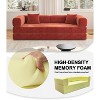 PAGED Compression Sofa Floor-Standing Sofa Bed Convertible Pudding Block Sofa with L-Type Armrest Backrest Design for Living Room - 2 of 4