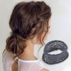 Unique Bargains Mesh Style Hair Rope Brown Beige Blue 6pcs - 2 of 3