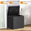 Infurnic Deck Boxes, Portable Storage Box with Waterproof Function for Storage Patio Furniture, Garden Tools, All Weather Use, Black, 22"*17.1"*20.9" - 4 of 4