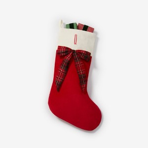 Personalization Mall Festive Threads Red Plaid Christmas Stocking - 1 of 1