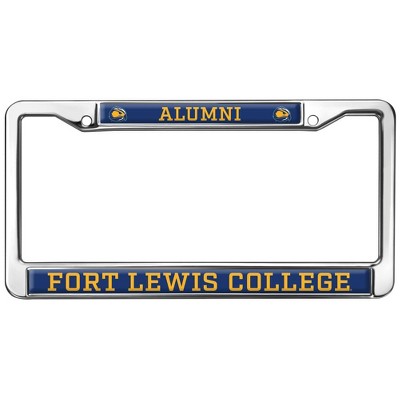Fort Lewis College Alumni Full Size Standard License Plate Metal Frame