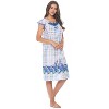 Casual Nights Women's Super Soft Yummy Nightshirt, Short Sleeve Nightgown, Night Dress with Fun Prints & Patterns - 2 of 4