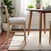 Starlight Canyon Home,Gray Upholstered Counter Stool with Solid Wood Legs for Kitchen Islands - 3 of 4