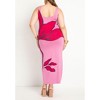 ELOQUII Women's Plus Size Intarsia Column Dress - 3 of 4