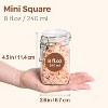 12-piece set of small glass jars, 8 ounces each with a sealed lid, perfect for kitchens - 2 of 4