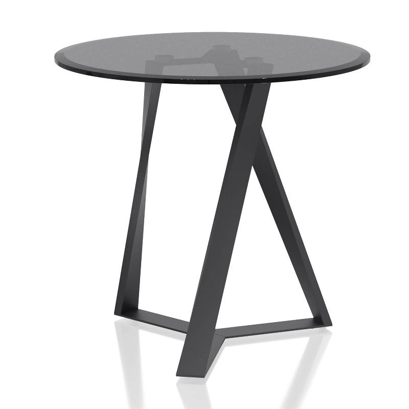 Borrego Round End Table Texture Black/Gray - miBasics, 3 of 7
