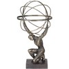 Studio 55D Atlas with Globe 17 1/4" High Bronze Sculpture - image 3 of 4