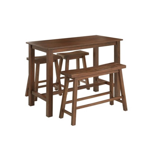 Wood Saddle Seat Furniture Bar Pub Kitchen Counter Table Strong Den Porch Nib 