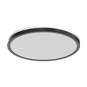 Itopfox LED Flush Mount Ceiling Light with Night Light, 24W 2400LM, 3 Color Temperatures, Dimmable, Round Black for Bedroom, Kitchen, Living Room - 1 of 4