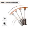 48,000 BTU Propane Patio Heater with Wheels, Round Table Design, Stainless Steel Burner, Tip-Over Protection for Home,  Commercial, Bro - 4 of 4