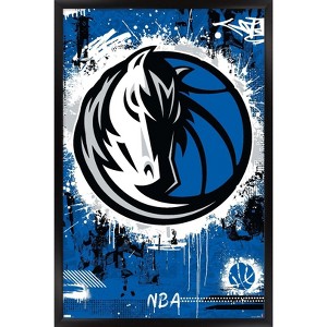 Trends International NBA Dallas Mavericks - Maximalist Logo 23 Framed Wall Poster Prints - 1 of 4