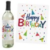 Design Clique Happy Birthday Wine Koozie