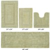 Lux Premium 100% Cotton Tufted Solid Reversible 4 Piece Bath Rug Set – Ultra-Soft, Water-Absorbent, Durable, Machine Washable Bathroom Rug - 2 of 4