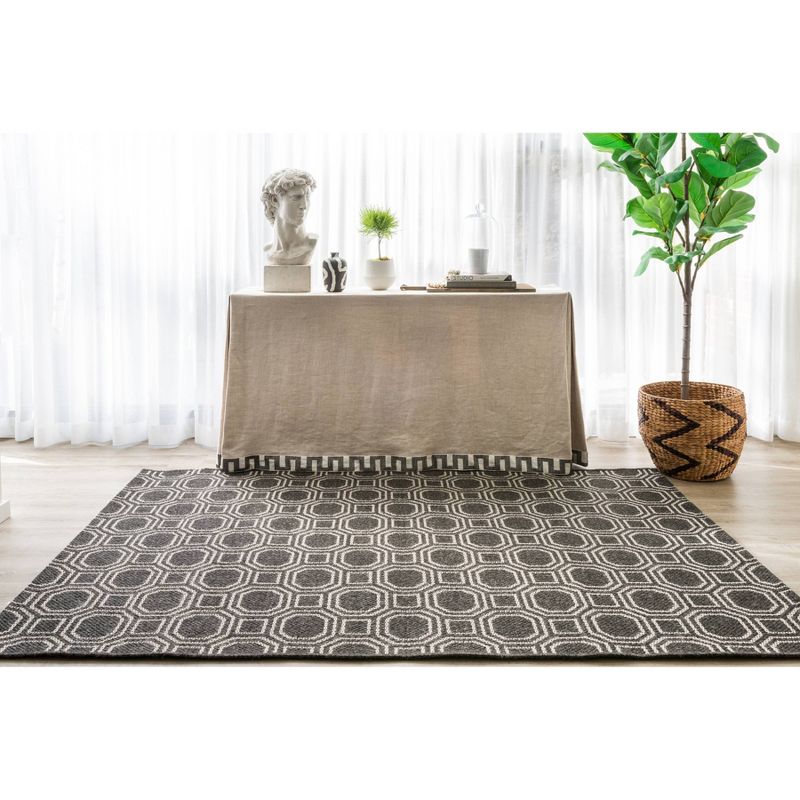 Downeast Camden Machine Made Polypropylene Area Rug Charcoal - Erin Gates by Momeni, 6 of 8