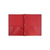 JAM Paper Plastic Two-Pocket School POP Folders w/Metal Prongs Clasps Red 382ECREDD - image 2 of 4