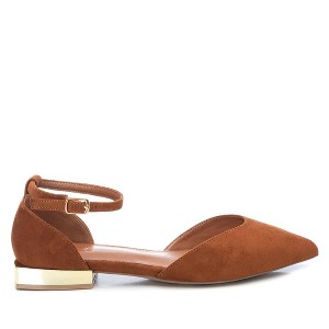 XTI Women's Suede Pointy Toe Mary Jane Flats 141426 - 1 of 4