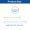 Unique Bargains Carbon Steel Adjustable No Drilling Expandable Shower Curtain Rod - 2 of 4