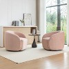 SEYNAR Modern Glam Velvet Upholstered 360 Degree Swivel Accent Armchair Set of 2 - 3 of 4