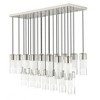 Alton 54" Modern Linear Chandelier - 23 Lights, Dimmable, Damp Rated, Steel Construction - 2 of 4