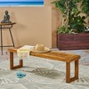 Maggift Patio Seating Sets Outdoor, Featuring Unique Design, Ideal for Chats, Perfect for Gardens, Living Spaces, Beige, 60"*15"*18" - 2 of 4