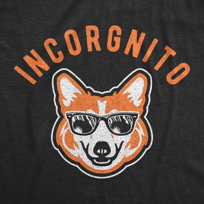 Мужские футболки Crazy Dog T-Shirts, Inc. Mens Incorgnito T Shirt Funny Incognito Corgi Graphic Pet Dog Puppy Animal Lover Novelty Tee - Crazy Dog Men's T Shirt For Dog Lovers Black M — фото 2