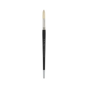 Creative Mark Pro Stroke Premium White Chungking Hog Bristle Artist Paint Brush - Round  - Natural Bristle Brush w/ Great Control Suitable for Oils, - 1 of 4