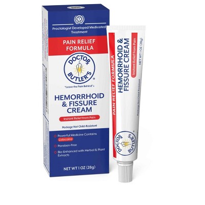 Read reviews and buy Doctor Butlers Basic Pain Hemorrhoid Cream, 1 Count at Target. Choose from Same Day Delivery, Drive Up or Order Pickup. Free standard shipping with $35 orders. Expect More. Pay Less.