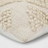 Decorative Throw Pillow Looped Diamond Cream - Threshold™ - image 3 of 4