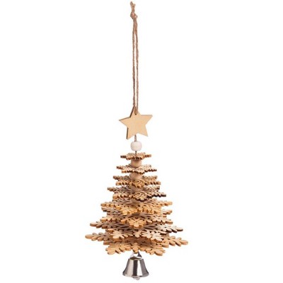 Evergreen Beautiful Wooden Christmas Tree 3D Ornament Christmas Decor - 11 x 4 x 4 Inches Indoor/Outdoor Decoration For Homes, Yards and Gardens