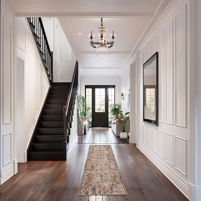 Lenore Beige and Multicolor Vintage Floral 3' x 5' Area Rug