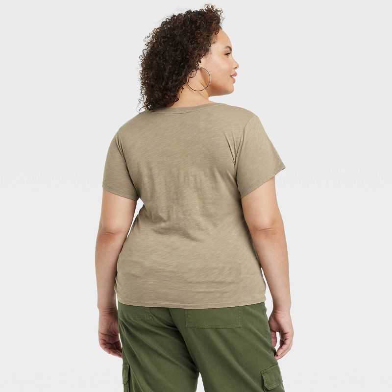 Women's 3pk Fitted Short Sleeve V-Neck T-Shirt - Universal Thread™, 4 of 5