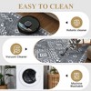 Faux Wool Modern Bohemian  Printed Area Rug Low Pile Non Slip Non Shedding Pet Friendly Machine Washable Carpet Perfect for Home Decoration - 2 of 4
