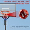 Sevobal Basketball Hoops Portable Basketball Goal Height Adjustable with Rebound System for Outdoor Patio Gym Backyard, Black, 44"*28.34"*120.07" - 4 of 4