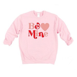 Simply Sage Market Women's Graphic Sweatshirt Be Mine Heart Bold - 1 of 3