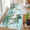 Modern Abstract Rug Machine Washable Throw Rug Boho Chic Abstract Watercolor Design Area Rug - 3 of 4