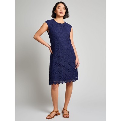 Jones New York Cap Sleeve Lace Sheath Dress