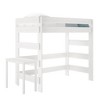 Plank+Beam Solid Wood Farmhouse High Loft Bed with Desk - 2 of 4