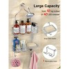 Aoibox Hanging Shower Caddy, Rustproof Stainless Steel Bathroom Shelf Organizer with Over The Shower Storage Rack for Toilet - 2 of 4
