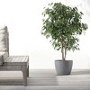 Ecopots Stockholm Durable Modern Round Indoor/Outdoor Recycled-Based Composite Flower Pot Planter - 3 of 4