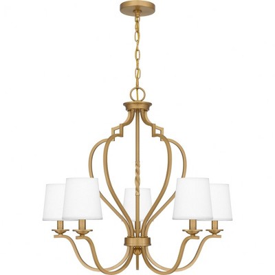 Quoizel Lighting Wilkins 5 - Light Chandelier in  Brushed Weathered Brass