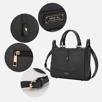 MKF Collection Tote Bag Structured Satchel Top Handle, Melody | MKF Collection by Mia K - Brown — фото 5
