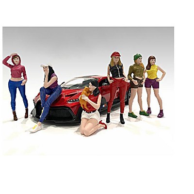 "Girls Night Out" 6 piece Figurine Set for 1/24 Scale Models by American Diorama
