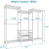 VIPEK V10i Portable Closet Heavy Duty Clothes Rack, Free Standing Coat Rack Wardrobe Metal Clothing Rack - 3 of 4