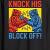 Men's - Rock 'Em Sock 'Em Robots - Knock His Block Off Robot Art Long Sleeve Graphic T-Shirt - 2 of 4
