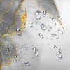 LunaLulinlk Gray & Gold Marble Abstract Polyester Shower Curtain - 3 of 4