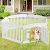 AZL1 Life Concept Pet Crates and Houses 6 Panel Dog Playpen Indoor, Outdoor Pet Fence Ideal for Small to Medium Dogs, White, 69.2"*35"*23.6" - 4 of 4