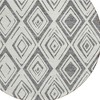 Gray And Ivory Geometric Washable Indoor Outdoor Area Rug - 4 of 4