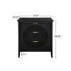 34"H Accent Cabinets For Living Room,Hollow-Carved Cabinet With 3 Drawers,Cabinet Storage Drawers,Cabinet Pantry-Maison Boucle - 4 of 4