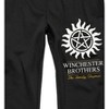 Supernatural Winchester Brothers The Family Business Men's Black Graphic Jogger Pants - 2 of 3