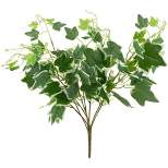 Northlight 23.75" Ivy Artificial Hanging Spring Floral Bush - Green/White